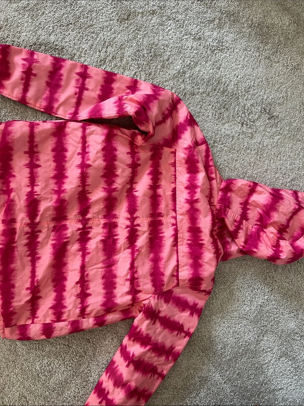 Cat & Jack Pink Tie-Dye Hooded Jacket
